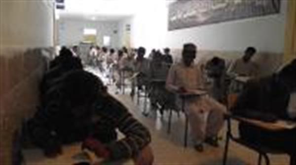 بازدید انجمن از حوزه های امتحانی آزمون کنکور آزمایشی قلمچی در منطقه دشتیاری بلوچستان