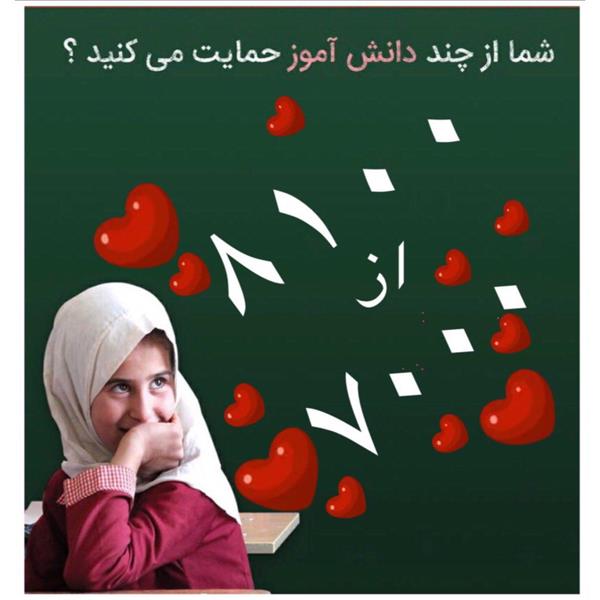 با حمایت شما عزیزان کمپین لوازم التحریر موفق به حمایت از ۸۱۰۰ دانش آموز شد.