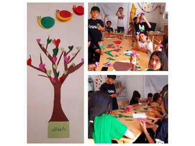 کاردستی گروهی کتابخانه‌ی حامی ـ رشد ۱۷