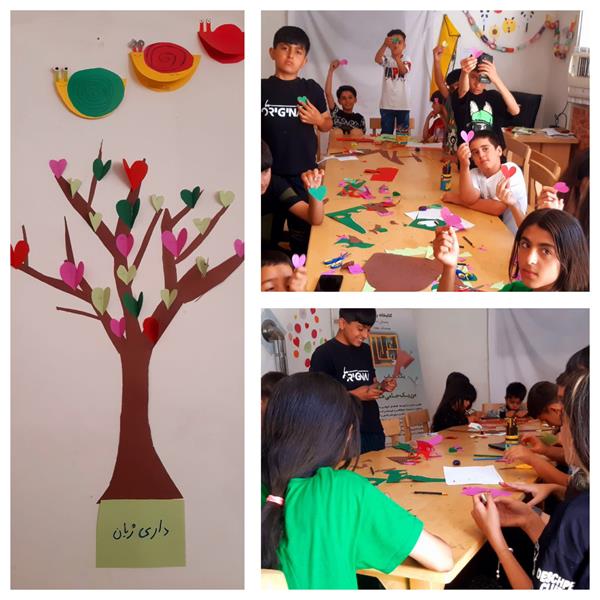 کاردستی گروهی کتابخانه‌ی حامی ـ رشد ۱۷